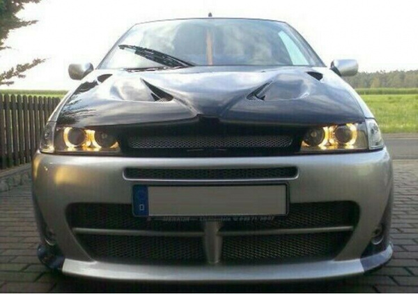 Upgrade Design Angel Eyes Scheinwerfer für Fiat Punto 1 (Typ 188) 93-99 schwarz